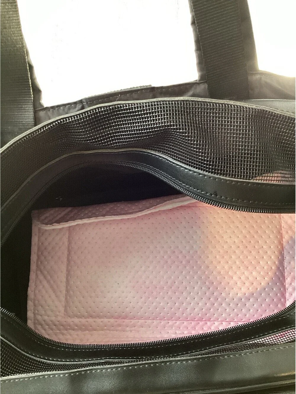 Miso Pup Sporty Black Tote Luxury With Pet Carrier Bag Airline Approved